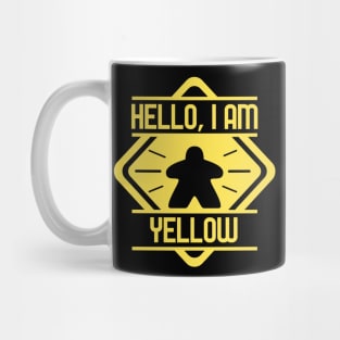 Hello I am Yellow Board Games Addict Mug